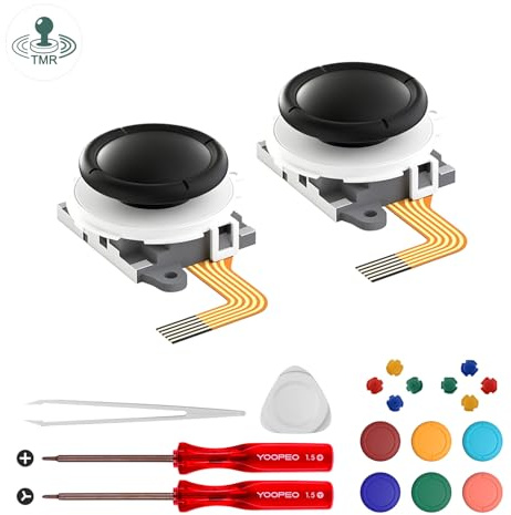 AKNES HallPi TMR Joystick de Remplacement pour Switch 2 JoyCon (Blanc)