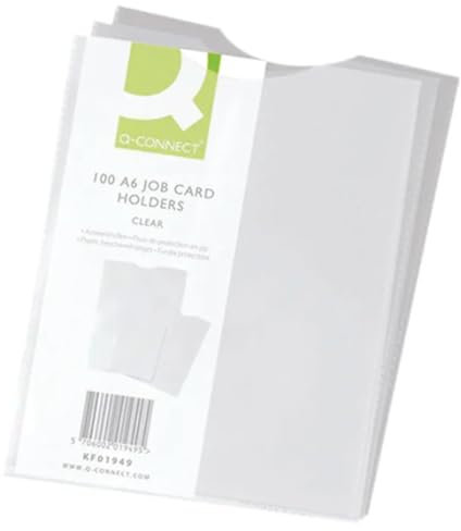 Q-Connect KF01949 Visitenkartenhülle A6 100 Stück