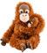 Teddys Rothenburg Kuscheltier Orang Utan AFFE mit Baby 28 cm sitzend Plüschtier by Uni-Toys