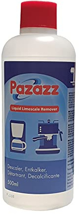 PAZAZZ Flüssiger Entkalker – Decalk Entkalkungsmittel für Kaffee- & Espressomaschinen – Kompatibel mit De’Longhi, Sage, Gaggia, Krups, Dualit & mehr – 500ml – 6er-Pack