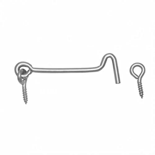 Gancho de tormenta con ojales, 60 x 6 mm, galvanizado en azul