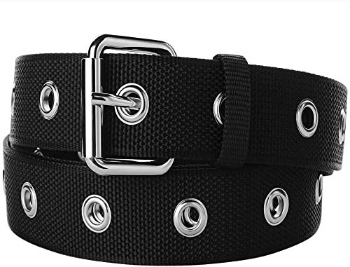 Awlyfm Gürtel Herren Nietengürtel Männer Damen Stoffgürtel Übergröße 150cm