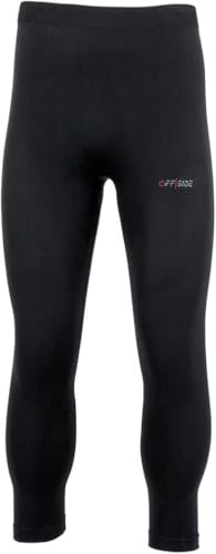 Generico Pantaloni Tecnici Termici da Uomo Calzamaglia microforata per Sci Outdoor Ciclismo Lavoro Ideali per Proteggere dal Freddo Made in Italy (IT, Testo, S, M, Regular, Regular, Nero)