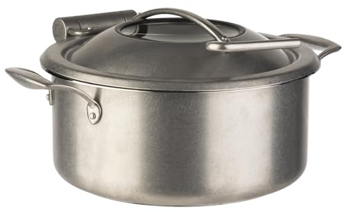 APS 12342 Chafing Dish Orbit, 4-TLG. Set Ø 30,5 cm, H: 17,5 cm 18/8 rostfritt stål, vintage-look
