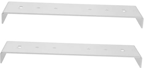 Milisten 2 Piezas titular del buzón Lámina reparación de postes de cercas equipo adorno de buzón puerta pegatinas pestillo buzones señal soporte de buzón placa de reparación Metal Silver