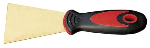 Espátula rígida bimaterial 40 mm, ideal para aplicaciones de pintura y estuco en superficies planas.
