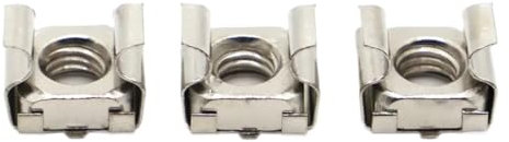 Tuerca enjaulada flotante de montaje elástico cuadrado de acero al carbono plateado M4 M5 M6 M8 M10(M4 10pcs)