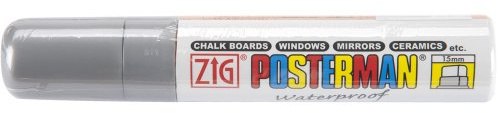 Zig 15mm Posterman Tip Marker, Silver
