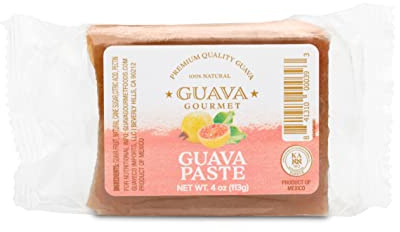 Guava Gourmet Guava Paste (4 oz. bar β 4 pack), Fresh Guava Fruit Preserves, All- Natural, Non-GMO, Vegan, Gluten and Cholesterol-Free, Artisan Craft Paste, No Fillers or Preservatives