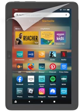 All-new NuPro anti-glare screen protector | 2 pack, for Fire HD 8 tablet & Fire HD 8 Plus tablet (2022 release)