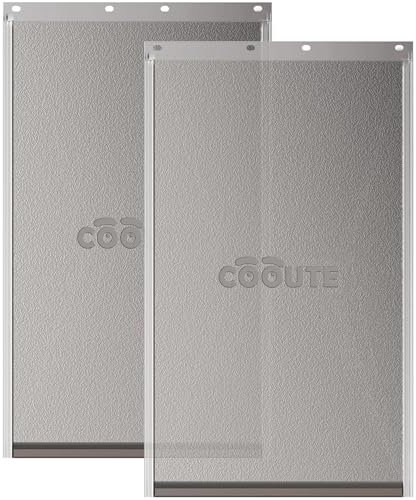 Cooute 2-Pack Medium Dog Door Replacement Flaps with Screws