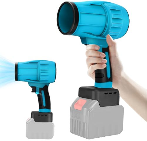 Souffleur à Feuilles sans Fil Compatible avec Makita 18V, Vitesse d'air 80 m/s, Souffleur d'air électrique pour Coin Poussière Nettoyage Voiture Sèche-Linge Souffleur Camping (sans Batterie)