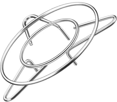 MAGICLULU Support Pour Cuisinière à Gaz Acier Inoxydable Support De Cuisine Antidérapant Pour Wok Et Casserole Accessoire Pour Plaque De Cuisson