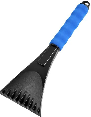 XIABYAYU Rascador de Hielo para Coche, Rascador Hielo Parabrisas Coche, Rasqueta Hielo Coche con Mango Antideslizante, Pala de Nieve para Coche para Parabrisas y Ventanas de Automóvil (C)