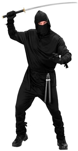W WIDMANN MILANO Party Fashion - Ninja, samurai, krigare, skugga, krigare, fighter, karnevalskostymer, karneval kostym