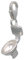 Melina Damen-Charm Anhänger WC-Schüssel 925 Sterling Silber 1800546