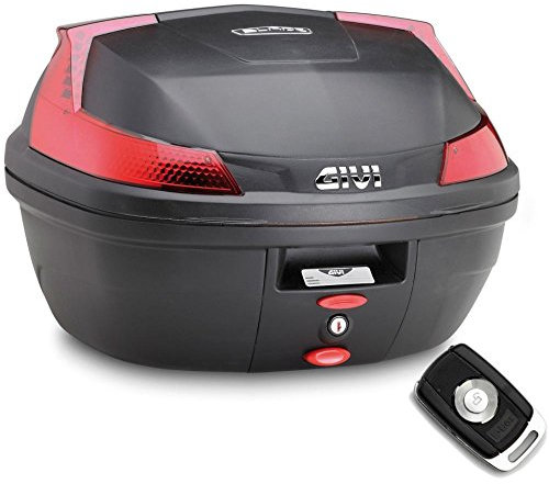 GIVI BAULETTO B37 MONOLOCK NERO VERSIONE LUSSO CON APERTURA TELECOMANDATA E LUCI STOP SENZA PIASTRA