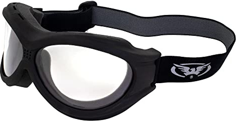Global Vision Eyewear Big Ben Motorcycle Goggles Fit Over Most Glasses (Clear)