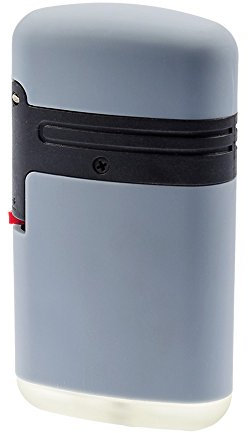 Easy Torch 8 Double Sturmfeuerzeug in 6 Farben sortiert mit Doppelturboflamme, Farben Easy-Torch Double:Hellgrau