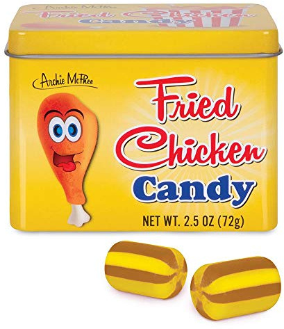 Fried Chicken Flavored Candy - in Collectible Tin!