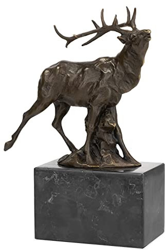 Moritz Bronzefigur Rotwild Höhe 26,5 cm 3,4 kg Skulptur Statue Antik Figuren
