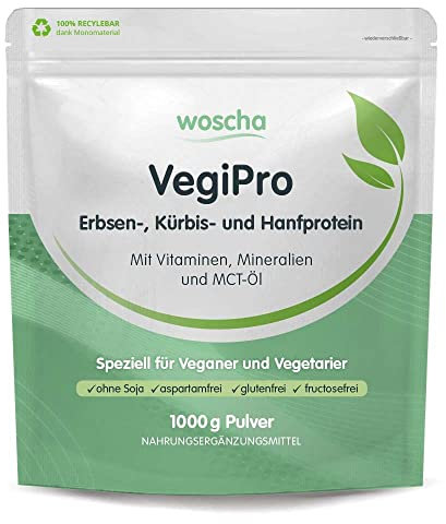 woscha VegiPro veganes Proteinpulver 1000g Pulver