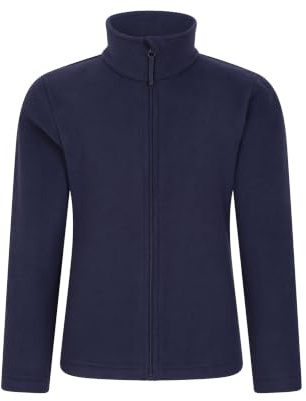 Mountain Warehouse Camber Kids Full-Zip Fleece Jacket Dark Blue 11-12y