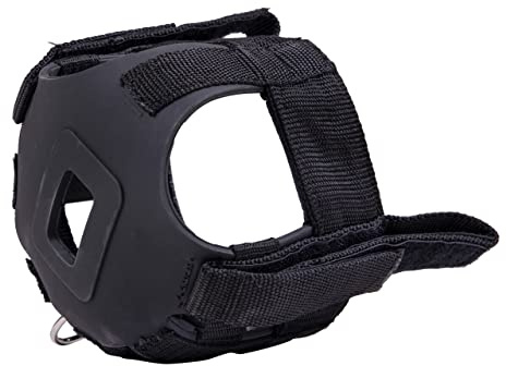 NETPROSHOP Fressbremse Aufsteckbar zur Befestigung am Halfter Größe Mini Shetty bis Full, Groesse:Mini Shetty, Farbe:Schwarz