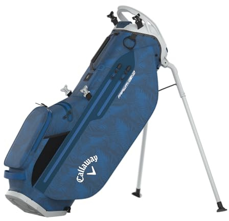 Callaway Golf Fairway C HD Waterproof Stand Bag 2025, Blue Palms/Grey