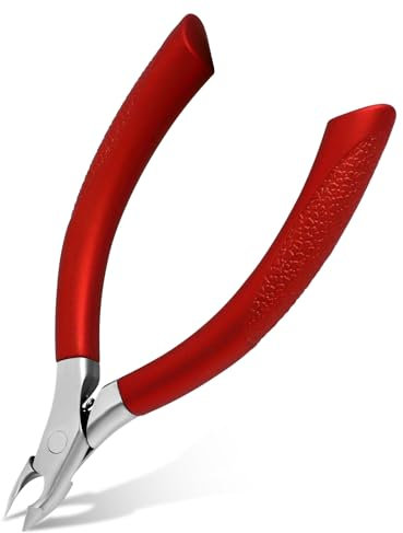 Tagliaunghie Piedi, Tronchesina per Cuticole, Tronchesino Unghie Piedi Spesse di Precisione con Maniglia Morbida, Taglia Cuticole Professionale, Tronchese Unghie per Unghies Incarnite e Spesse