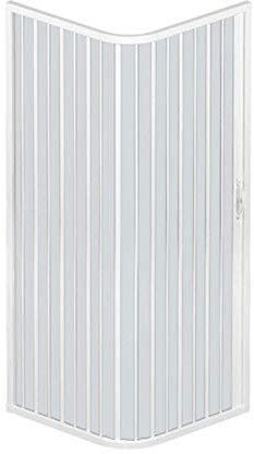 RL Mampara de Ducha 70x100 CM Rectangular de PVC Mod. Acquario con Apertura Lateral