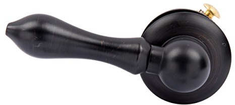 LDR Toilet Handle Replacement Flush Lever Global, Repair Replace Tank Flush Handles with Matching Bath Decor Parts, Universal Mount Fits Front Side and Angle Mounts, Oil Rubbed Bronze