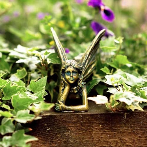 Garden Mile Resin Fairy Garden Ornaments Outdoor Unusual Outdoor Ornaments Fairy Decorations Weatherproof Fairies Figurines ornaments Amazing Gardening Gifts For Women Men