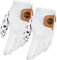 DEGA Golfhandschuhe für Herren, 100 % Cabretta-Leder, für Linkshänder, Daumen, Bedruckt (M, Golf Iconic)