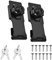 Lhdfyqt 2 Piezas Cerrojo con Llave de Metal, Cerradura Armario con Llave, Cerraduras para Armarios de Madera, Cerrojo de Candad, para Muebles de Cajas de Armarios de Puertas (Negro)