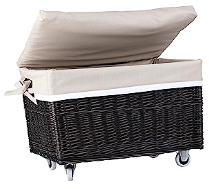 e-wicker24 Alles aus Weide - Cassaforte, cestino grande, cestino, baule, contenitore in vimini, cestino portaoggetti, cesto di vimini