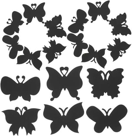 DIKACA 4 Schmetterling Lesezeichen Kratzpapierspielzeug Kratzpapier Spielzeug Rubbelpapier Selber Machen Lesezeichen Kratzen Kratzbildbilder Multifunktion Partytisch Kind Weißer Karton