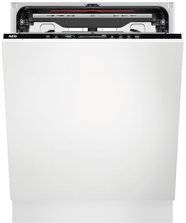 AEG Dishwasher 7000 Series Fully Integrated GlassCare 60cm FSE74747P - ProClean, XXL, Cutlery Drawer, 15 Pieces, 8 Programmes, Eco, Silent, AirDry