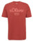 T-Shirt mit Logo-Print mohnrot S