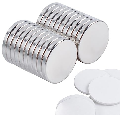 20Pezzi Calamite Potenti Magneti Neodimio 15x2mm Calamite Piccole Rotonde Super Calamita Adesiva Frigorifero Artigianato Lavagna Ufficio Scientifico Magnete Industriale Confezione