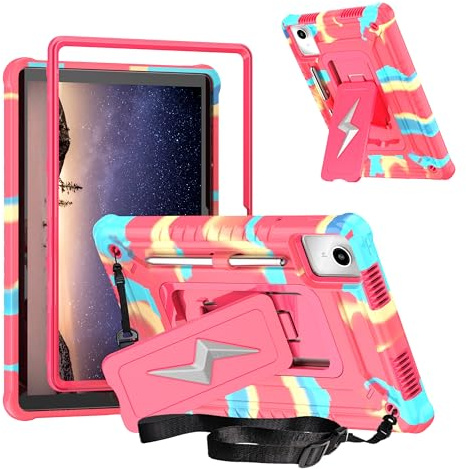 KATUMO Fodral för Lenovo M11 / K11 Tablet 11 tum (TB-330FU), Barn Skal Kompatibelt med LENOVO Tab M11 2024 / Lenovo Xiaoxin Pad 2024, med Stöd & Justerbara Axelrem & Pennhållare