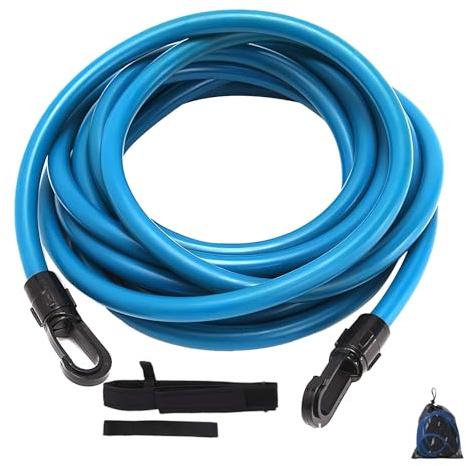 Cintura di Nuoto per Piscine, Resistenza Cintura da Nuoto, per L'allenamento di Resistenza al Nuoto, Blu Elastico Nuoto, per Bambini Adulti, uso Professionale, Ricreativo