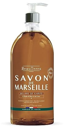 Savon liquide Beauterra Savon de Marseille Beurre de karité 1 L
