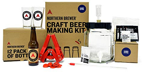 Northern Brewer - All Inclusive Gift Set 1 Gallon Homebrewing Starter Kit with Recipe (Kama Citra IPA)