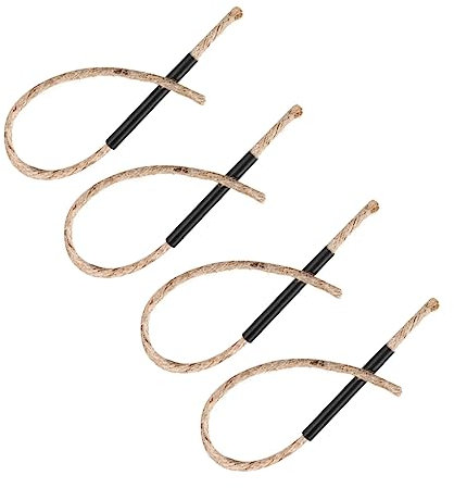 HEMOTON 4juegos Cable De Encendido para Camping Mecha De Supervivencia Cuerda De Cañamo Iniciador De Fuego para Fuego Al Aire