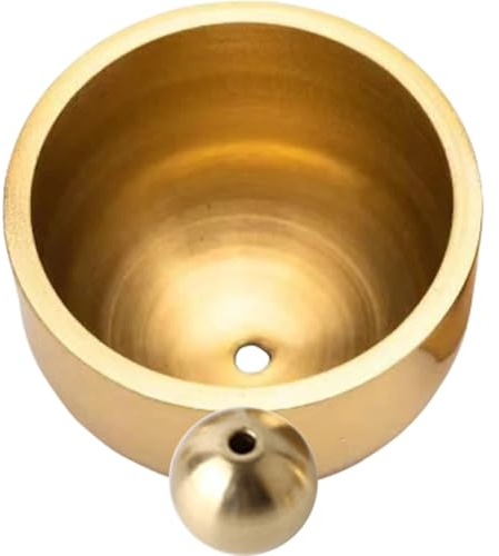 NUOBESTY Accessorio per Campanello in Rame Oro Foro, Struttura Semplice, senza Bave, Facile da Installare, per Campane a Vento e Decorazioni Fai da Te Stili multipli