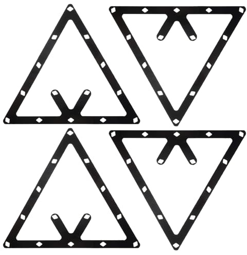 Yuomeaz 4 PCS Magic Ball Rack 8 9 10 Ball, Magic Racks for Billiards, Triangle Billiards Holder Triangle Cue Accessory