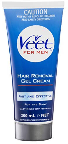 Veet for Men Haarentferungs-Gelcreme, 1er Pack (1 x 200 ml)