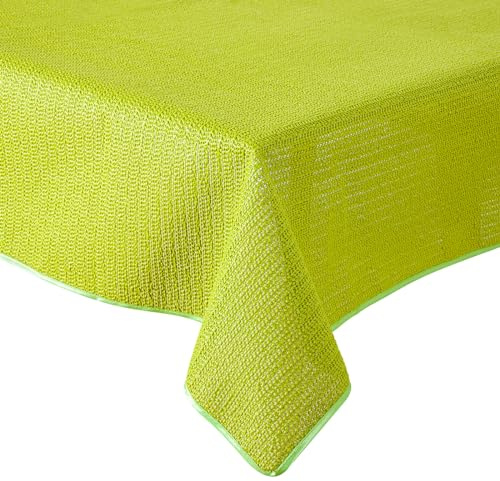 Schwar Textilien Gartentischdecke/Wetterbeständig/Versch. Farben & Größen (Grün, 130x160cm)