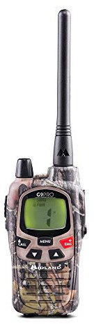 Midland G9 Pro Radio Walkie Talkie Dual Band 40 Kanäle PMR446 und 69 LPD Kanäle - 1 Empfänger, 4 wiederaufladbare NI-MH AA 1,2V/1800mAh, Ladegerät und Gürtelclip C1385.01
